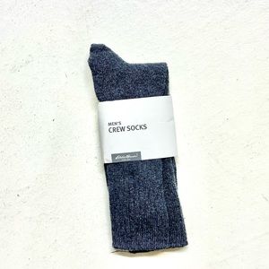 Mens Eddie Bauer charcoal crew socks. NWT.